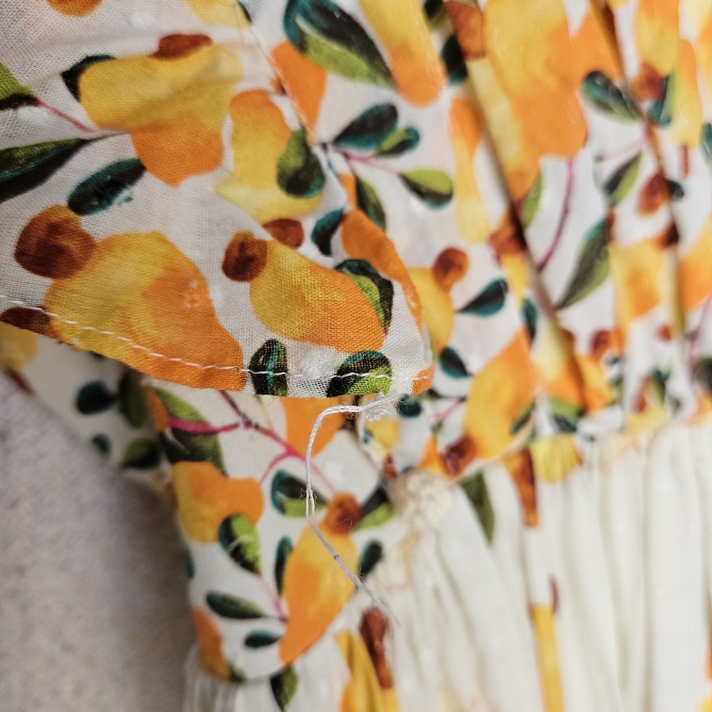 Farm Rio Cashew Crossed Back Maxi Dress Large - Picture 7 of 9